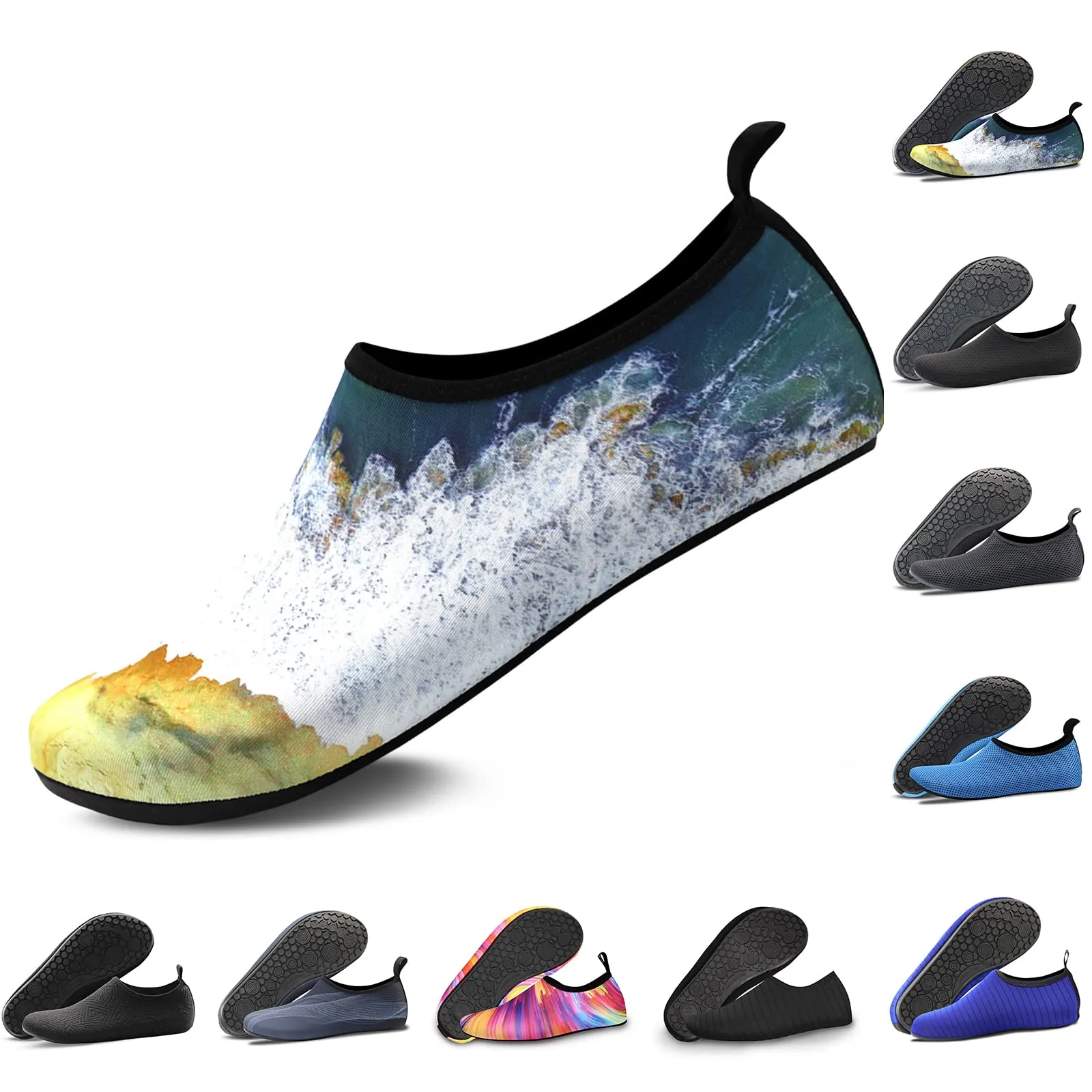Water Shoes for Women Quick-Dry Aqua Socks Men Barefoot Shoes Swim Beach Accessories Slip-On Yoga Surf Aquatic Sports