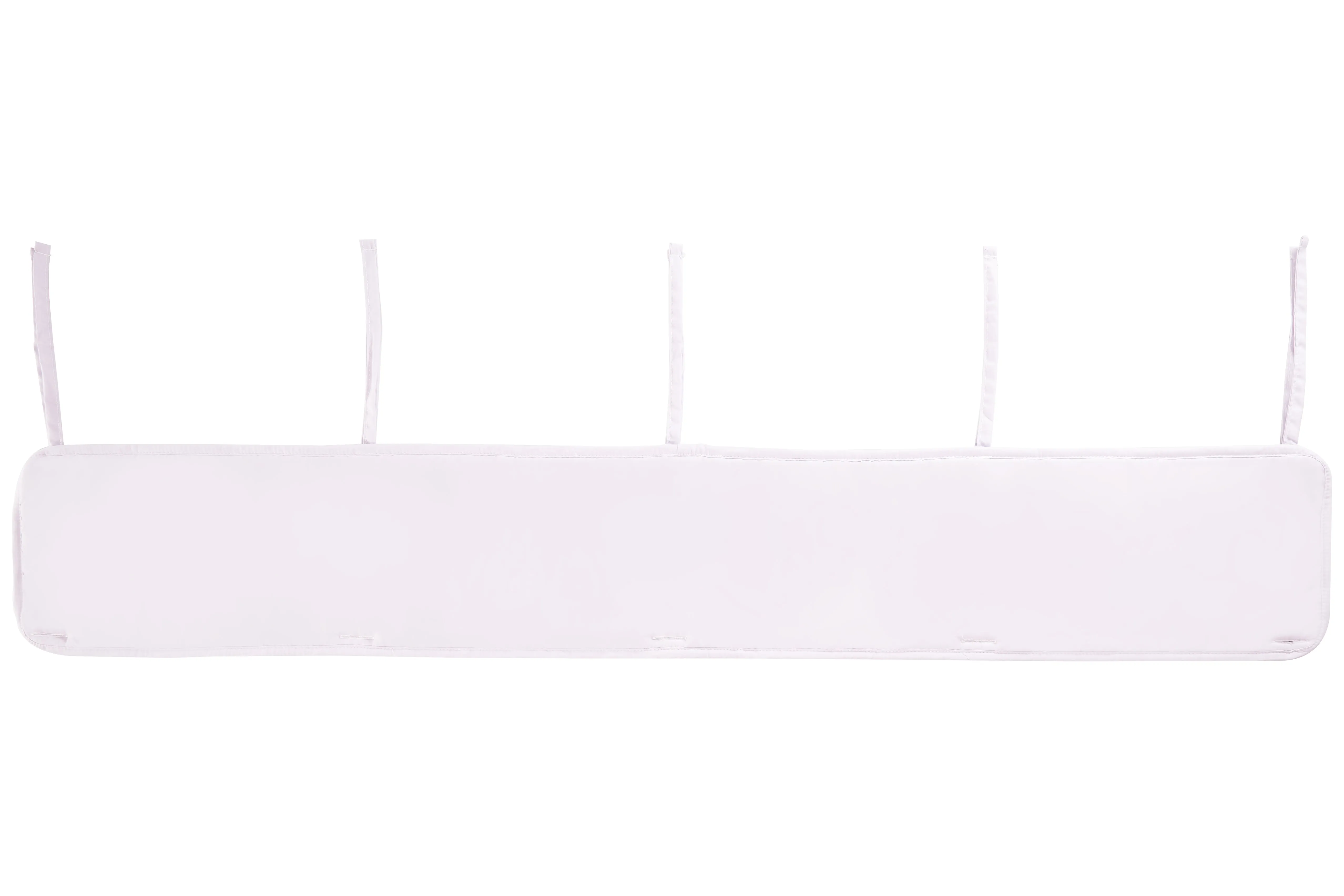 White 3-Piece Padded Baby Crib Rail Cover Set