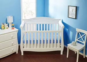 White Crib Rail Guard - 2 Piece