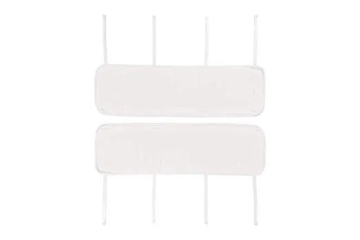 White Crib Rail Guard - 2 Piece