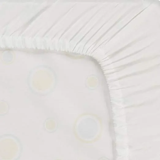 White/Navy 2-Pack Fitted Crib Sheets