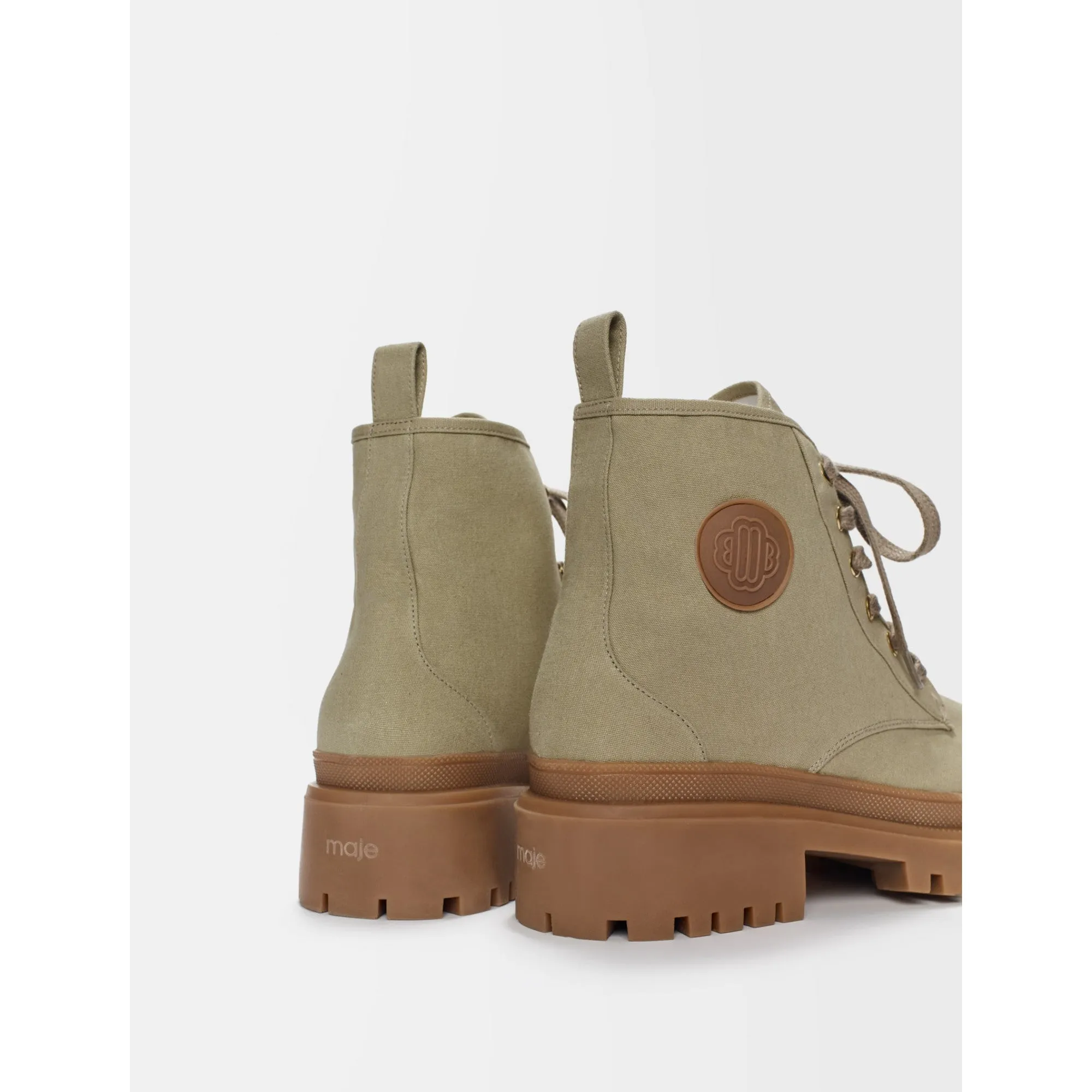 Women Canvas Ankle Boots  - Clay