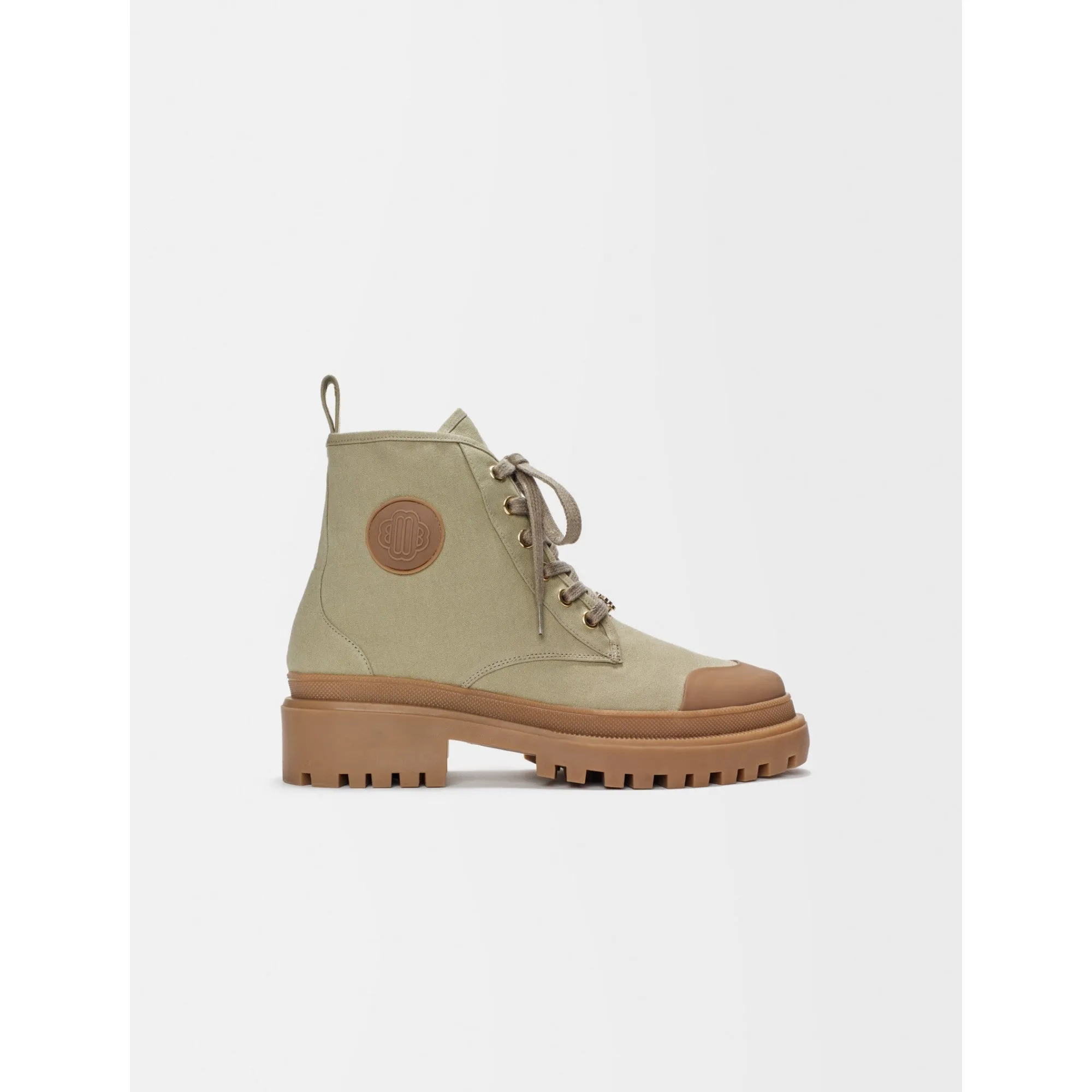 Women Canvas Ankle Boots  - Clay