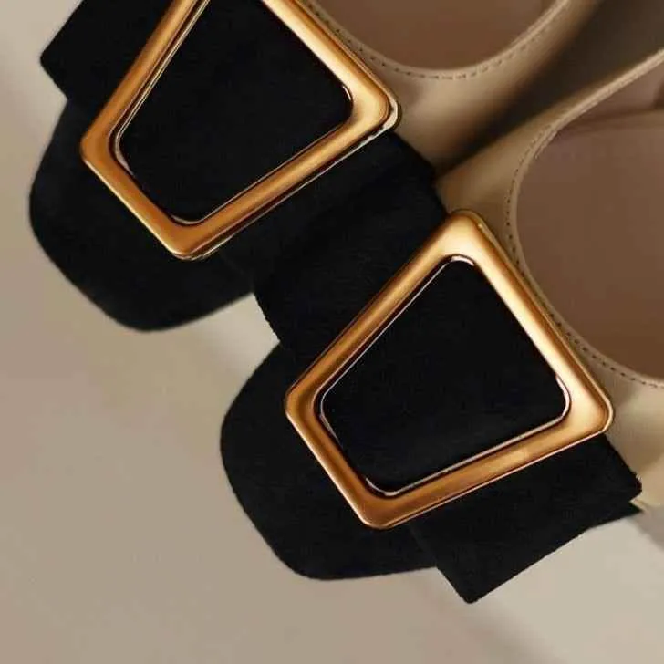 Women's Casual Shoes GCSO07 Pumps Split Leather Low Heels