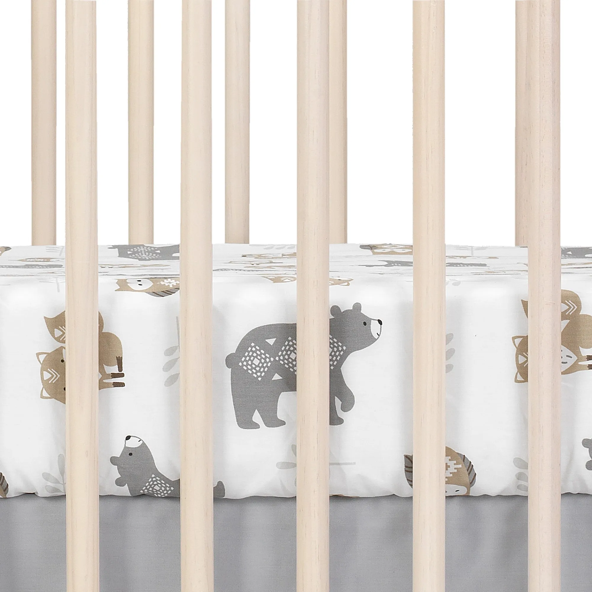 Woodland Forest Cotton Fitted Crib Sheet