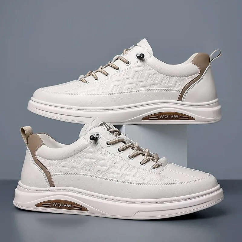 xiangtuibao Black Men Shoes  High Quality Fashion Sports Running Tennis Sneakers Rubber Sole Leather Casual Shoes for Men Free Shipping