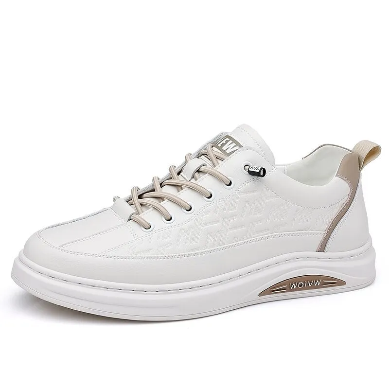 xiangtuibao Black Men Shoes  High Quality Fashion Sports Running Tennis Sneakers Rubber Sole Leather Casual Shoes for Men Free Shipping